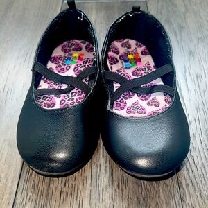 Toddler girl black Mary Jane like shoes